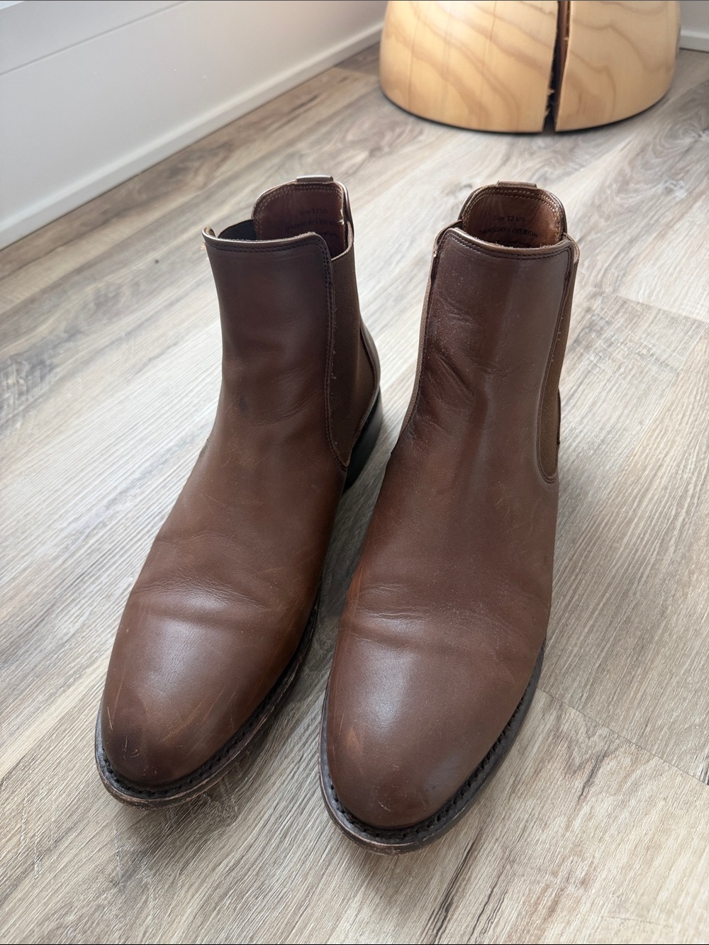 Thursday Cavalier Men's Brown Leather Chukka Boots - Classic Pull-On Style